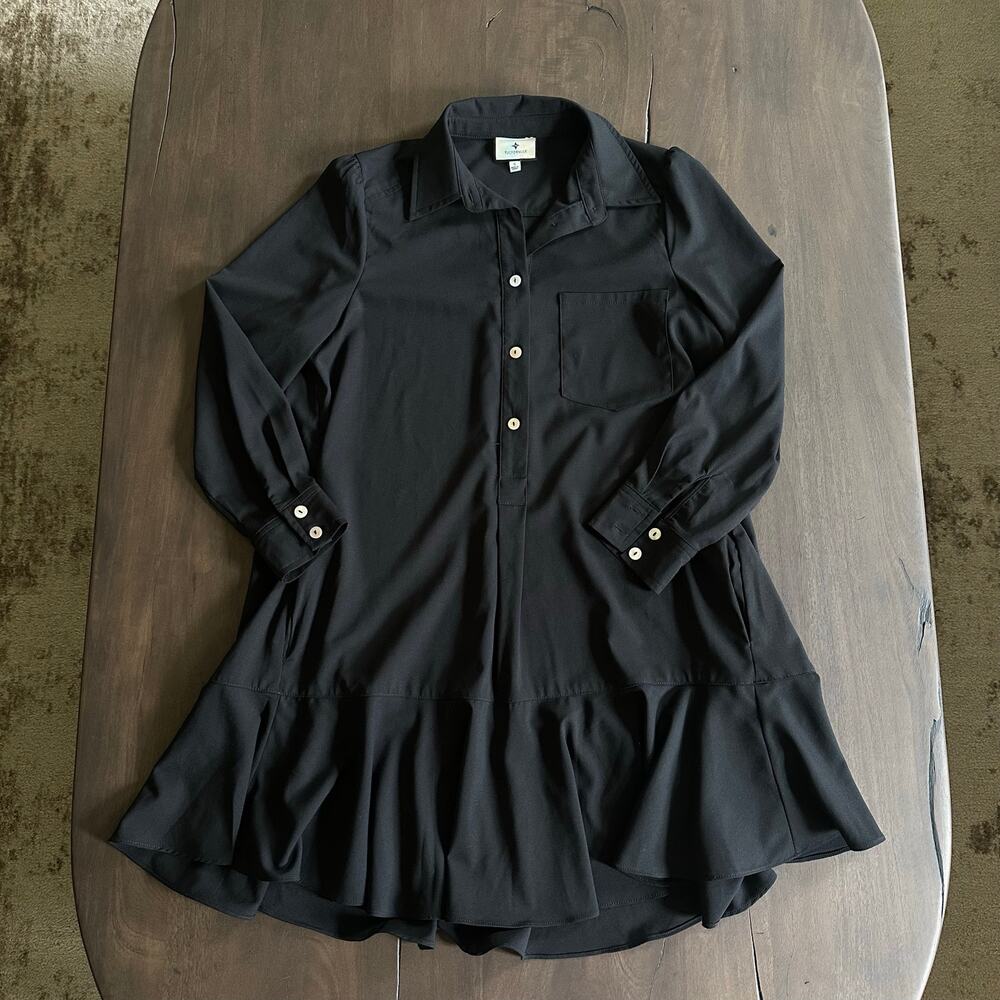 Tuckernuck Black Callahan Shirt Dress Size Small